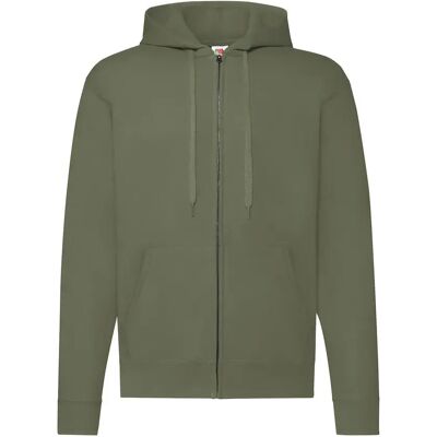 Veste à capuche zippée Fruit of the Loom Classic Vert M - Publicité Veste à capuche zippée Fruit of the Loom Classic Vert M - Publicité