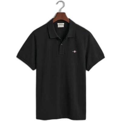 Polo en coton piqué Gant Shield Noir S - Publicité Polo en coton piqué Gant Shield Noir S - Publicité