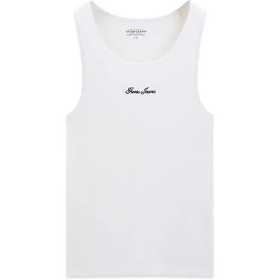 Débardeur Guess Slim Fit Ribbed Blanc XS - Publicité Débardeur Guess Slim Fit Ribbed Blanc XS - Publicité