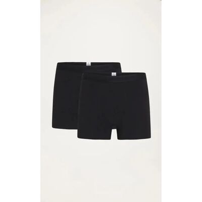 Boxer KnowledgeCotton Apparel Anker (x2) Noir S - Publicité Boxer KnowledgeCotton Apparel Anker (x2) Noir S - Publicité