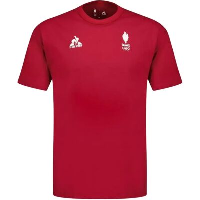 T-shirt Le Coq Sportif Paris 2024 N° 3 Rouge 3XL - Publicité T-shirt Le Coq Sportif Paris 2024 N° 3 Rouge 3XL - Publicité
