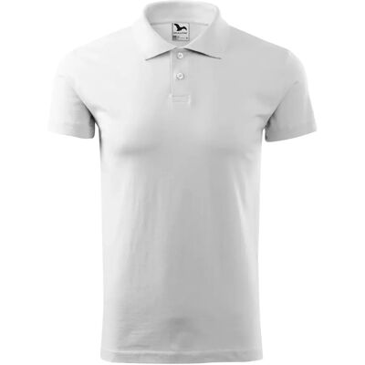 Polo Malfini Single J. 202 Blanc L - Publicité Polo Malfini Single J. 202 Blanc L - Publicité