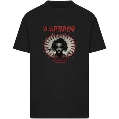 T-shirt Merchcode 21 Savage Before Dishonor Noir 3XL - Publicité T-shirt Merchcode 21 Savage Before Dishonor Noir 3XL - Publicité