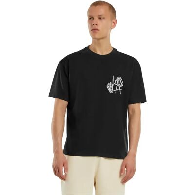 T-shirt oversize Merchcode Deathrow L.A. Skull Hands Noir 3XL - Publicité T-shirt oversize Merchcode Deathrow L.A. Skull Hands Noir 3XL - Publicité