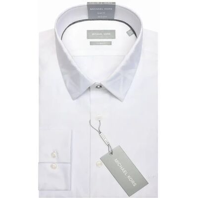Chemise Michael Kors Mk Jacquard Slim Fit Blanc 41 - Publicité Chemise Michael Kors Mk Jacquard Slim Fit Blanc 41 - Publicité