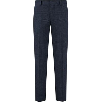 Pantalon de costume structuré à carreaux Michael Kors Glenn Bleu 44 - Publicité Pantalon de costume structuré à carreaux Michael Kors Glenn Bleu 44 - Publicité