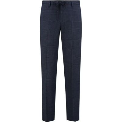 Pantalon de costume structuré à carreaux Michael Kors Glenn Bleu 44 - Publicité Pantalon de costume structuré à carreaux Michael Kors Glenn Bleu 44 - Publicité
