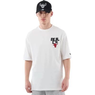 T-shirt New Era Chicago Bulls NBA Player Graphic Blanc M - Publicité T-shirt New Era Chicago Bulls NBA Player Graphic Blanc M - Publicité