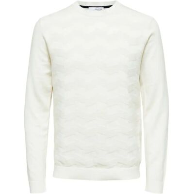 Sweatshirt Selected Slhromen Ls Knit Blanc L - Publicité Sweatshirt Selected Slhromen Ls Knit Blanc L - Publicité