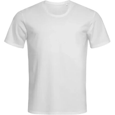 T-shirt homme Relax à col rond Stedman ST9630 Blanc - Publicité T-shirt homme Relax à col rond Stedman ST9630 Blanc - Publicité