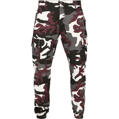 Urban Classics Pantalon Urban Classic cargo jogging Rouge 30 - Publicité Urban Classics Pantalon Urban Classic cargo jogging Rouge 30 - Publicité