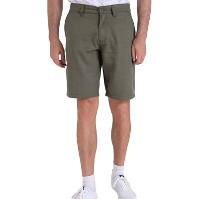 Bermuda chino léger et fluide Camberabero Vert 40 - Publicité Bermuda chino léger et fluide Camberabero Vert 40 - Publicité