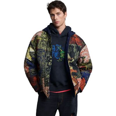 Blouson à capuche Desigual Japan Bleu L - Publicité Blouson à capuche Desigual Japan Bleu L - Publicité