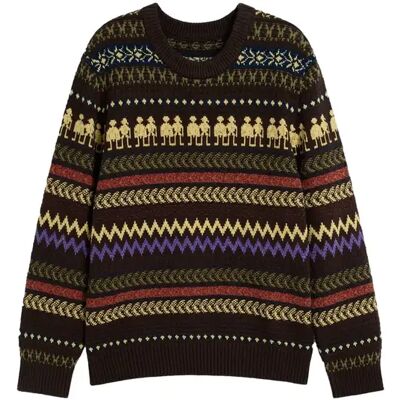 Pull Desigual Cenefas Robots Marron S - Publicité Pull Desigual Cenefas Robots Marron S - Publicité