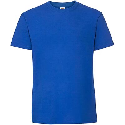 T-shirt Fruit of the Loom Ringspun Premium Bleu 3XL - Publicité T-shirt Fruit of the Loom Ringspun Premium Bleu 3XL - Publicité