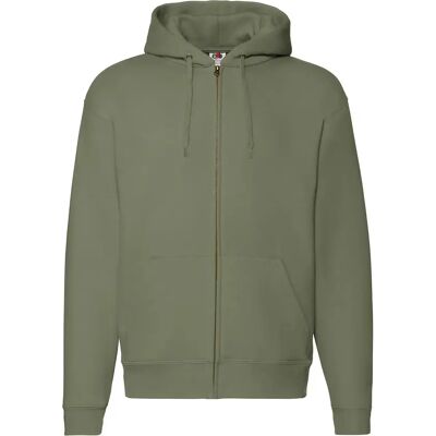 Sweatshirt à capuche zippée Fruit of the Loom Premium Vert M - Publicité Sweatshirt à capuche zippée Fruit of the Loom Premium Vert M - Publicité