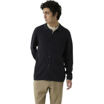 Cardigan col polo Garcia Bleu M - Publicité Cardigan col polo Garcia Bleu M - Publicité