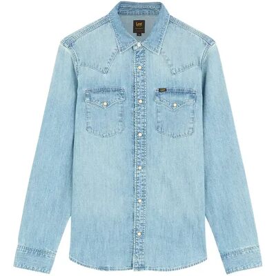 Chemise manches longues en jean classique Lee Bleu L - Publicité Chemise manches longues en jean classique Lee Bleu L - Publicité