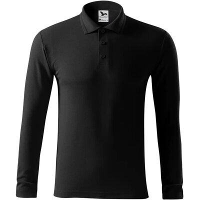 Polo manches longues en maille piquée Malfini 221 Noir 2XL - Publicité Polo manches longues en maille piquée Malfini 221 Noir 2XL - Publicité