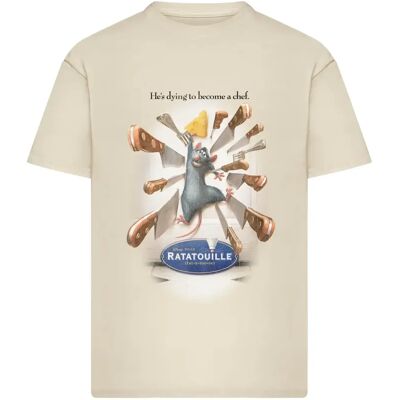 T-shirt Merchcode Ratatouille Poster Loose Blanc M - Publicité T-shirt Merchcode Ratatouille Poster Loose Blanc M - Publicité