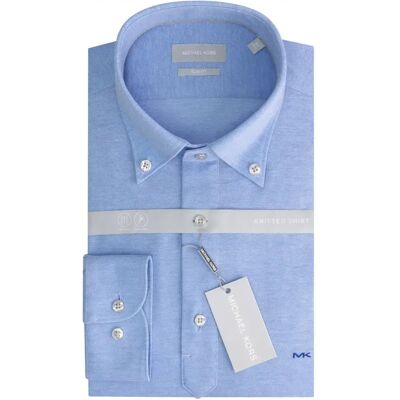 Chemise pied de poule Michael Kors Polo Camicia Bleu 37 - Publicité Chemise pied de poule Michael Kors Polo Camicia Bleu 37 - Publicité
