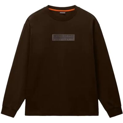 Sweatshirt en cotton Napapijri Box Logo Marron 2XL - Publicité Sweatshirt en cotton Napapijri Box Logo Marron 2XL - Publicité