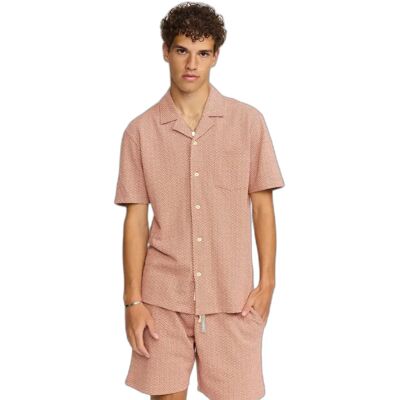 Chemise cubaines Revolution Jaquard Orange S - Publicité Chemise cubaines Revolution Jaquard Orange S - Publicité