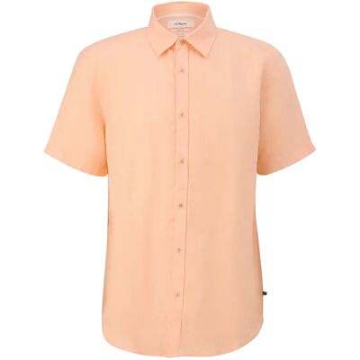 Chemise en lin avec col Kent s.Oliver Orange S - Publicité Chemise en lin avec col Kent s.Oliver Orange S - Publicité