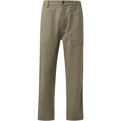 Pantalon court Relaxed Fit en lin mélangé s.Oliver Vert 36x34 - Publicité Pantalon court Relaxed Fit en lin mélangé s.Oliver Vert 36x34 - Publicité