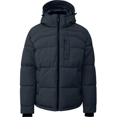 Manteau matelassé avec capuche amovible col droit imprimé griffé s.Oliver Bleu 4XL - Publicité Manteau matelassé avec capuche amovible col droit imprimé griffé s.Oliver Bleu 4XL - Publicité
