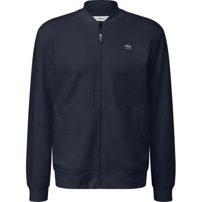 Veste sweat-shirt structurée avec col bomber s.Oliver Bleu 3XL - Publicité Veste sweat-shirt structurée avec col bomber s.Oliver Bleu 3XL - Publicité