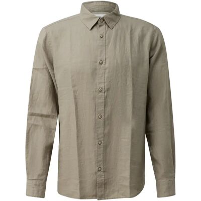 Chemise en lin de qualité supérieure avec col italien s.Oliver Vert 3XL - Publicité Chemise en lin de qualité supérieure avec col italien s.Oliver Vert 3XL - Publicité