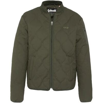 Doudoune col bomber Schott Vert M - Publicité Doudoune col bomber Schott Vert M - Publicité