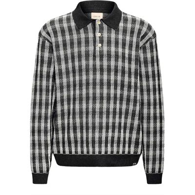 Pull col polo Solid Sdvadim Noir L - Publicité Pull col polo Solid Sdvadim Noir L - Publicité