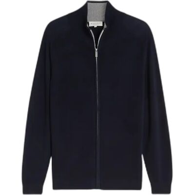 Cardigan zippé basique maille Tom Tailor Bleu 2XL - Publicité Cardigan zippé basique maille Tom Tailor Bleu 2XL - Publicité