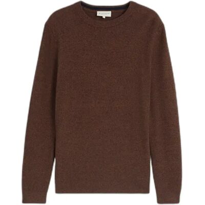 Pull mouliné structuré col rond maille Tom Tailor Marron S - Publicité Pull mouliné structuré col rond maille Tom Tailor Marron S - Publicité