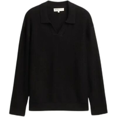 Pull col polo structuré maille Tom Tailor Denim Relaxed Noir 2XL - Publicité Pull col polo structuré maille Tom Tailor Denim Relaxed Noir 2XL - Publicité