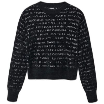 Pullover femme Desigual I wonder Noir XL - Publicité Pullover femme Desigual I wonder Noir XL - Publicité