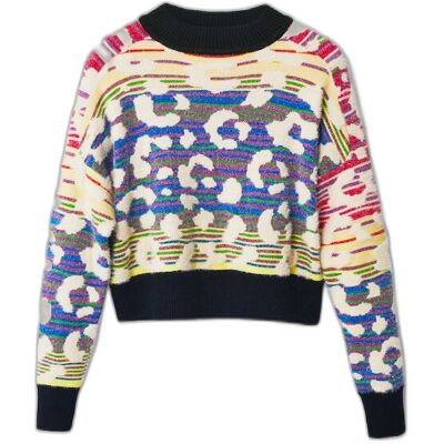 Pullover femme Desigual Febe Jaune L - Publicité Pullover femme Desigual Febe Jaune L - Publicité