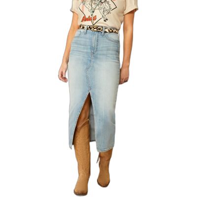 Jupe en jean femme Ariat Midi Bleu 27 - Publicité Jupe en jean femme Ariat Midi Bleu 27 - Publicité