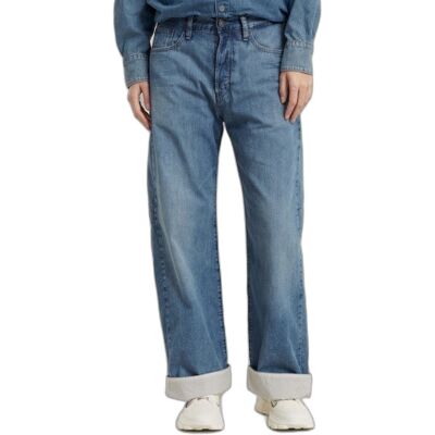 Jeans loose femme G-Star Bowey 3D Lined Bleu 26x32 - Publicité Jeans loose femme G-Star Bowey 3D Lined Bleu 26x32 - Publicité