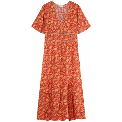 Robe femme Grace & Mila Elga Orange S - Publicité Robe femme Grace & Mila Elga Orange S - Publicité