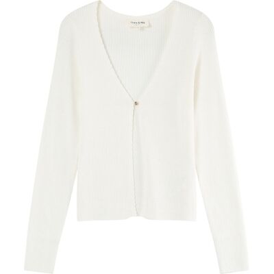 Cardigan femme Grace & Mila Mademoiselle Blanc S - Publicité Cardigan femme Grace & Mila Mademoiselle Blanc S - Publicité