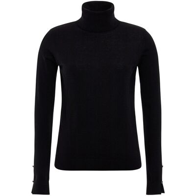 Pull col roulé coton femme Guess Agnes Noir XS - Publicité Pull col roulé coton femme Guess Agnes Noir XS - Publicité