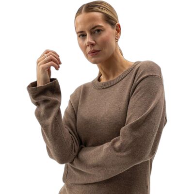 Pull col roulé femme Holebrook Wendela Marron S - Publicité Pull col roulé femme Holebrook Wendela Marron S - Publicité