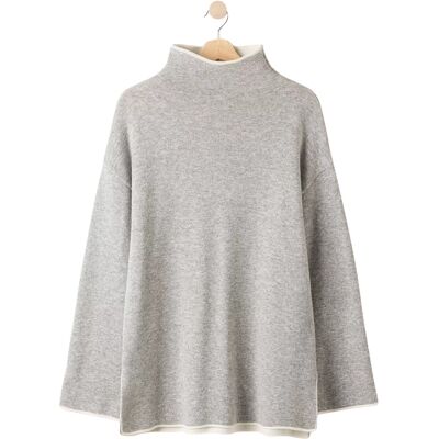Pull col roulé femme Holebrook Sally Gris L - Publicité Pull col roulé femme Holebrook Sally Gris L - Publicité