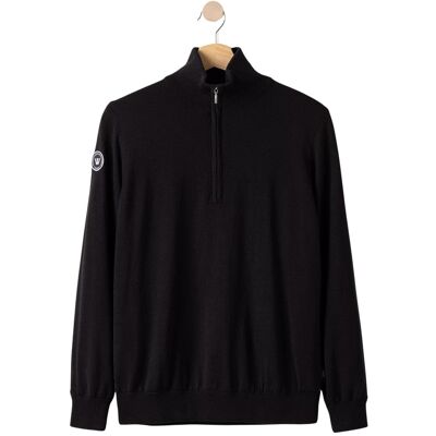 Pull col zippé femme Holebrook Nelly Noir XL - Publicité Pull col zippé femme Holebrook Nelly Noir XL - Publicité