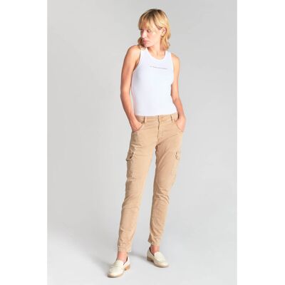 Pantalon cargo femme Le Temps des cerises Rivera 7/8 Marron 28 - Publicité Pantalon cargo femme Le Temps des cerises Rivera 7/8 Marron 28 - Publicité