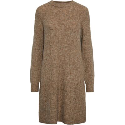 Robe manches col O longues femme Pieces Ellen Marron S - Publicité Robe manches col O longues femme Pieces Ellen Marron S - Publicité