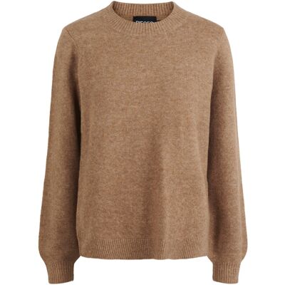Pullover en laine à col O femme Pieces Janita Marron XS - Publicité Pullover en laine à col O femme Pieces Janita Marron XS - Publicité